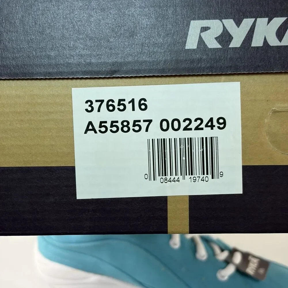 Ryka Catalyst Canvas Blue Women 8W Sneakers Walking Shoes Nitacel NIB Support